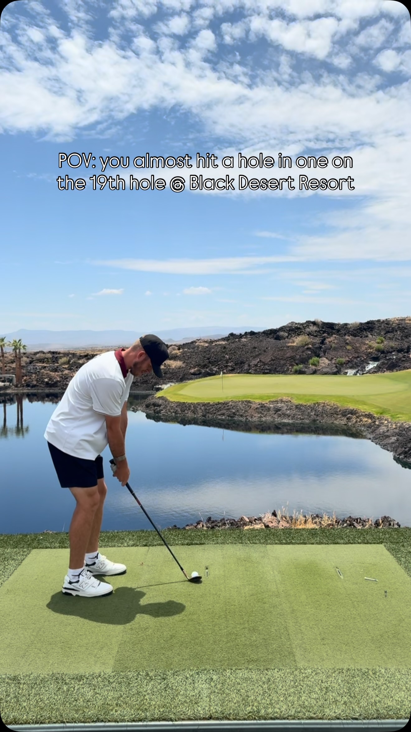 POV: You almost make a hole-in-one on the 19th hole at Black Desert. 😅⛳️

Did you know Black Desert Resort has a bonus 19th hole at the end of your round? It&rsquo;s a fun challenge that gives every golfer one last chance to chase that elusive hole-in-one before heading home.

We had an awesome time out at @blackdesertresort today and can&rsquo;t recommend the experience enough. From the incredible course conditions to the unforgettable finishing hole, it&rsquo;s definitely worth adding to your golf bucket list.

Who&rsquo;s taking another swing at the 19th hole? 👀🏌️