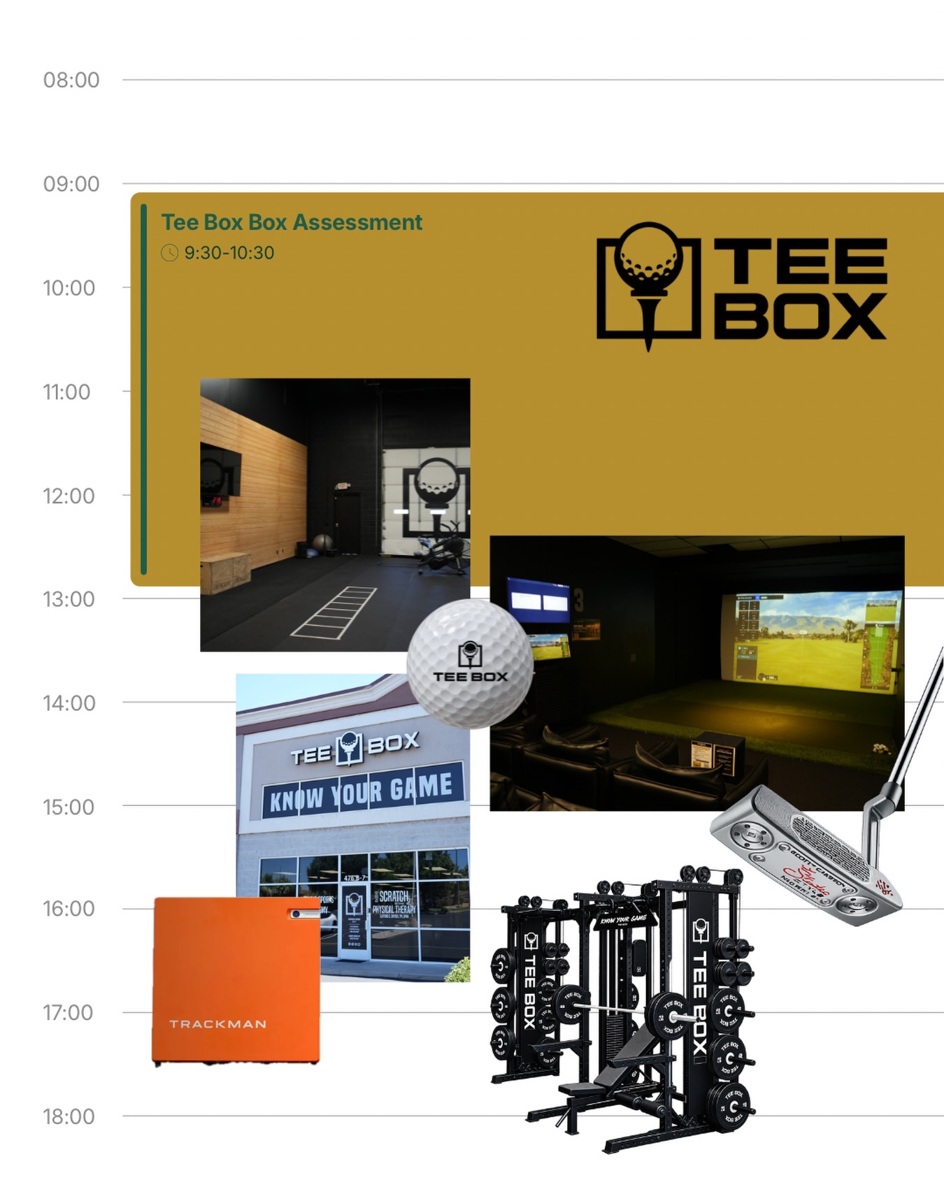 🏌️&zwj;♂️ Your FREE Box Assessment is the perfect place to start.

Come experience everything Tee Box has to offer with our Box Pro, Gage Ekker! Your assessment includes:

⛳ A golf lesson
💪 A TPI (Titleist Performance Institute) assessment to evaluate your mobility and movement
🏋️ A customized workout + stretching plan designed around YOUR golf game and swing
📊 Sportsbox AI swing analysis
🎯 TrackMan technology
🏌️ A full look at how you can train smarter, move better & improve your game

We&rsquo;ll connect how your body moves to how you swing, then give you the tools to keep improving both in the gym and on the course.

And the best part? Your Box Assessment is FREE.

Book yours online through the link in our bio, come check out the facility, & see what training at Tee Box is all about. We can&rsquo;t wait to meet you! ⛳️